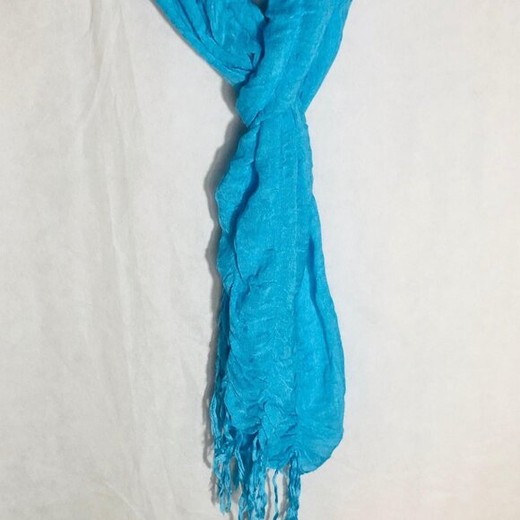 Echo scarf wrap sheer fringe light weight rayon blend 96x20" READ used see photo - Picture 6 of 10